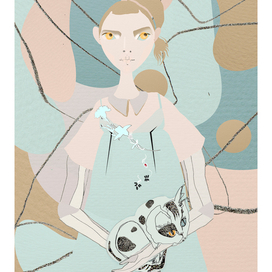 prada plastic | blue plastic girl