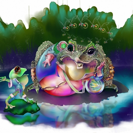  к экологической повести-сказке  «Земноводные против людоземных»  автор Валерий Герланец