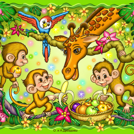 В африканских зарослях....