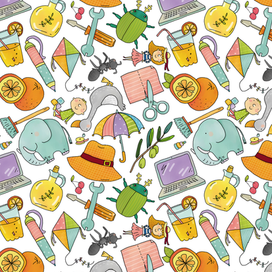 Узор из предметных картинок