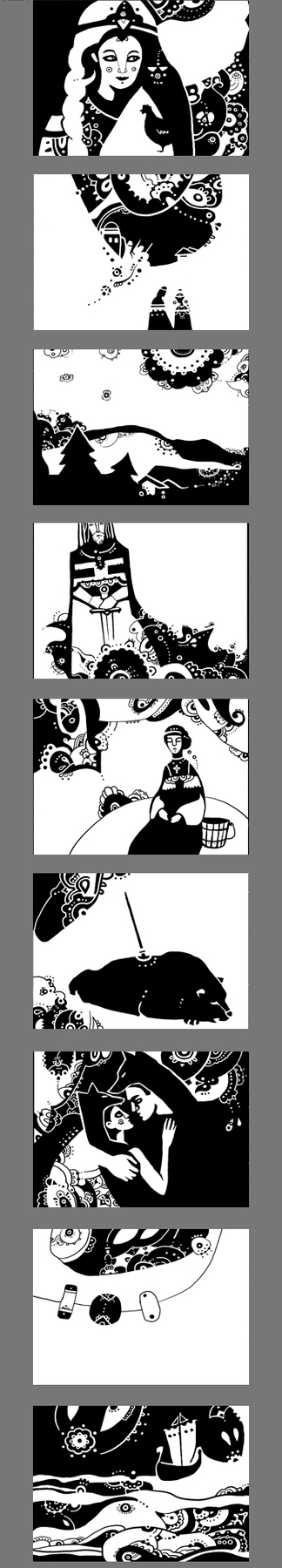 иллюстрации к роману "Огнедева"