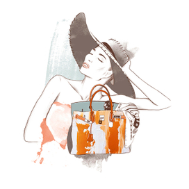Girl with Birkin
