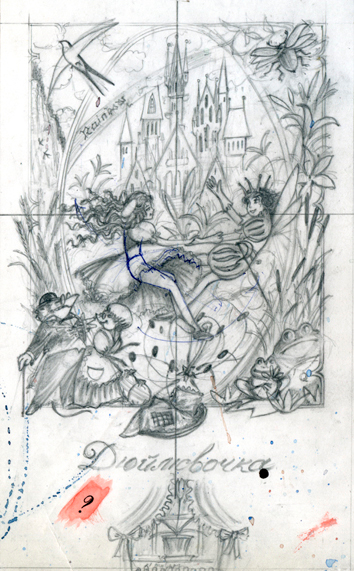 Дюймовочка (эскиз)