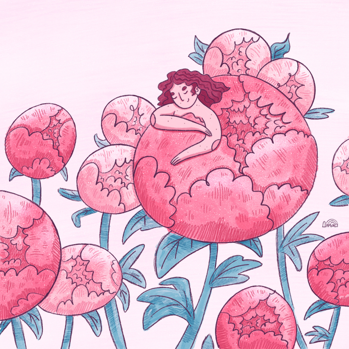 Девушка - пион