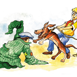 иллюстрация "укротители собак"