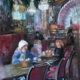 Старушка в Елисеевском универмаге