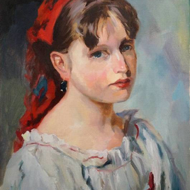 Портрет итальянской девочки.