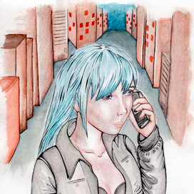 Портрет акварелью