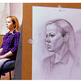 Портрет девушки в профиль