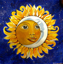 Месяц в солнце