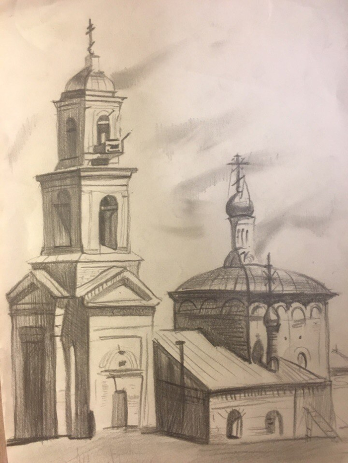 Церковь.Зарисовка.