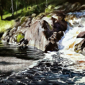 ,,Бурный поток,,Карелия.