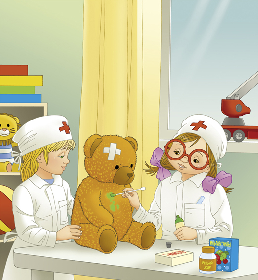 Обложка к детскому журналу "Неболейка"