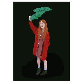 девочка с цветком