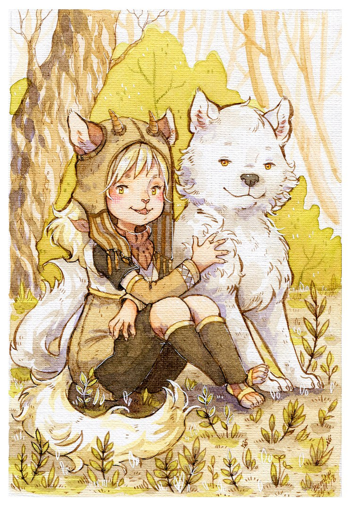 Аинаяра и Белый Волк