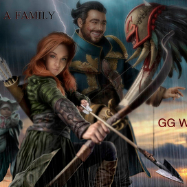 Подарочный рисунок в стиле Дота