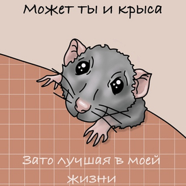 Открытка «крыса»