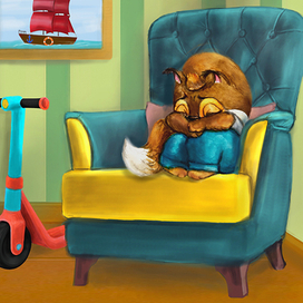 Иллюстрация к книге Ольги Барвинок "Бельчонок МАК"