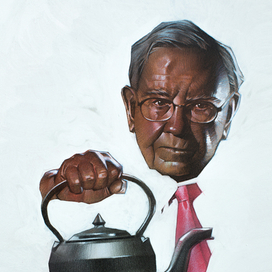 Богатый мужик с чайником