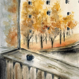 Кофе с видом на осень