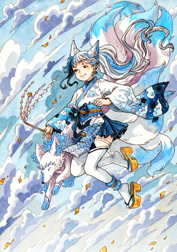 Кицуне в небе