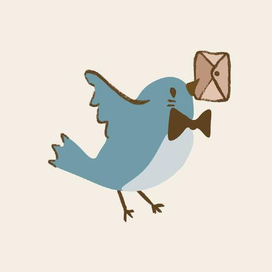 Маскот для доставки почты. 