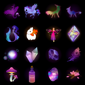 Стикеры на фэнтезийную тематику