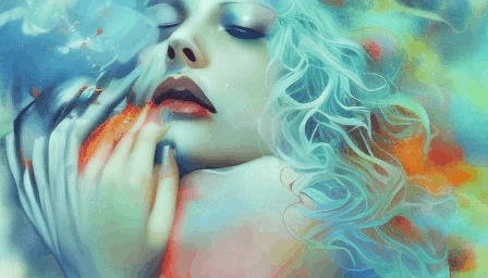 "Eliza" Живописная анимация нейросети. 