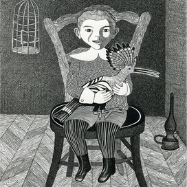 Мальчик с удодом