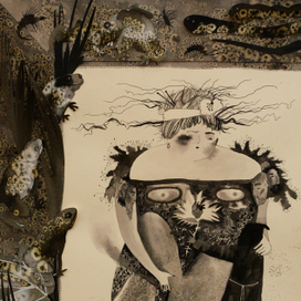 Русалка и монах (фрагмент)