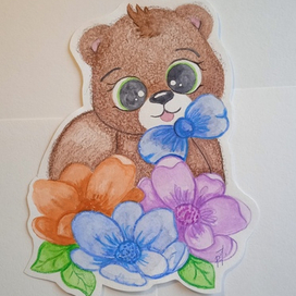 Медвежья милота🐻🌺🌺🌺