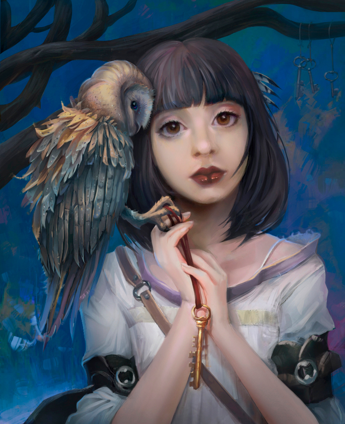 Девушка с совой