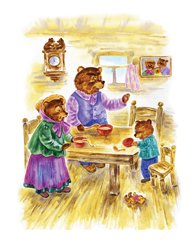 Иллюстрация к сказке "Три медведя"