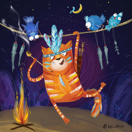 Веселый кот