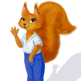 Белочка в стиле м/ф"Зверополис"