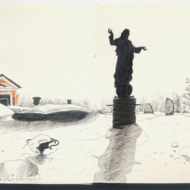 для скетчпроекта (путеводитель по музею смерти и крематорию)