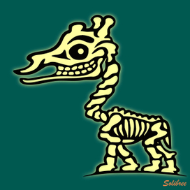 Скелет жирафа:)