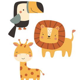 Милые зверята для вышивки