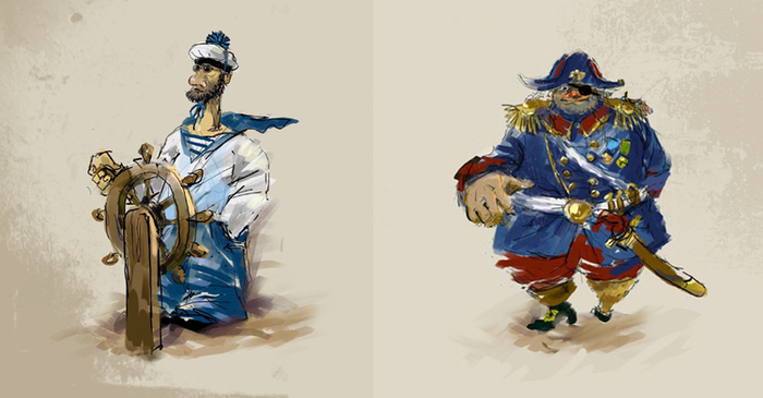 эскизы пиратов