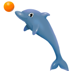 Детская иллюстрация дельфинчик
