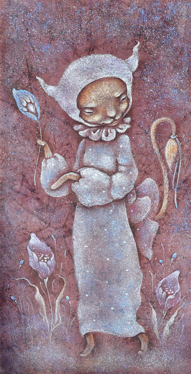 Миссис Китти на прогулке