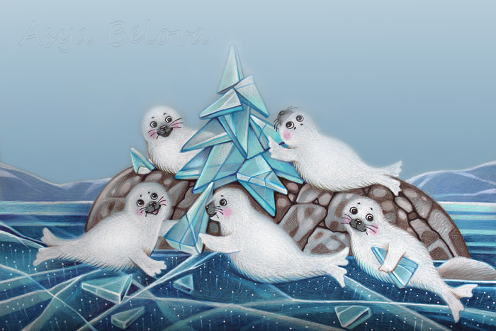 Нерпята строят ёлку