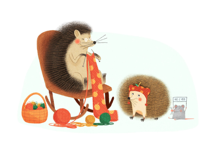 Заботливая Бабушка Ежиха