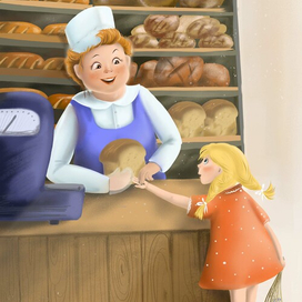 Иллюстрация к рассказу ""Горячий хлеб"