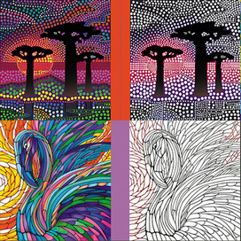 раскраска-антистресс