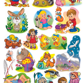 персонажи цвет