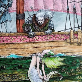 Геральт беседует со Шъееназ