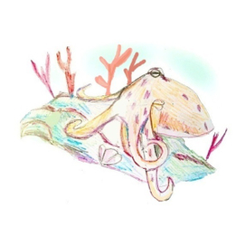 Осьминог на дне