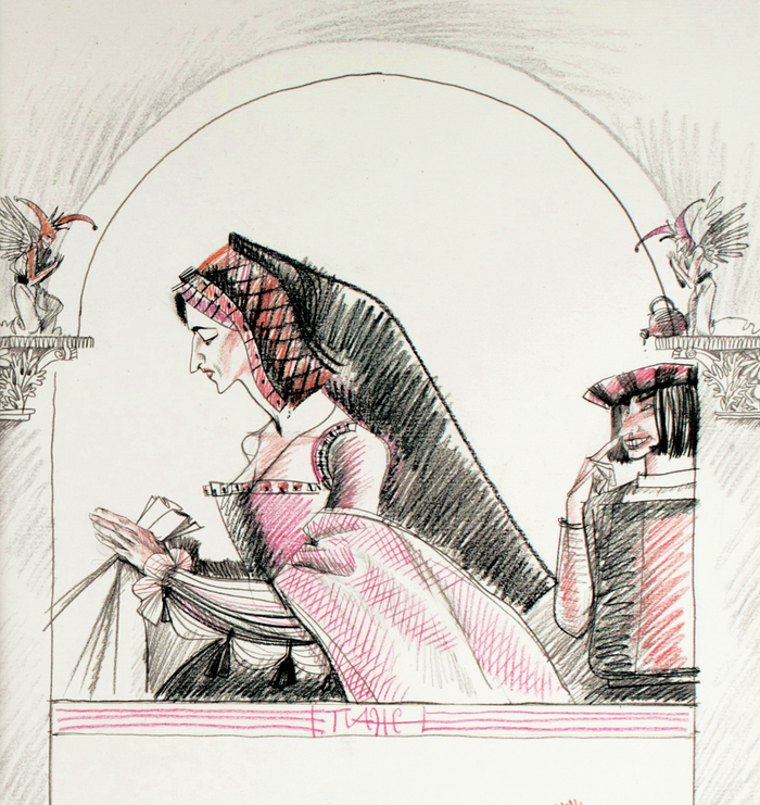 иллюстрация к комедии У.Шекспира "Укрощение строптивой"