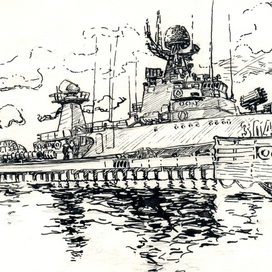 корабль на Неве